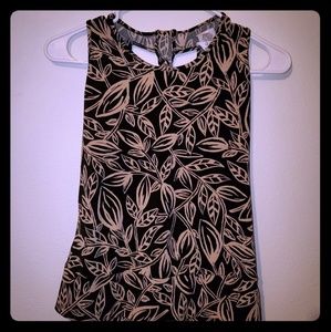 Very Pretty Tan & Black Tank, Dress up or w/ Jeans